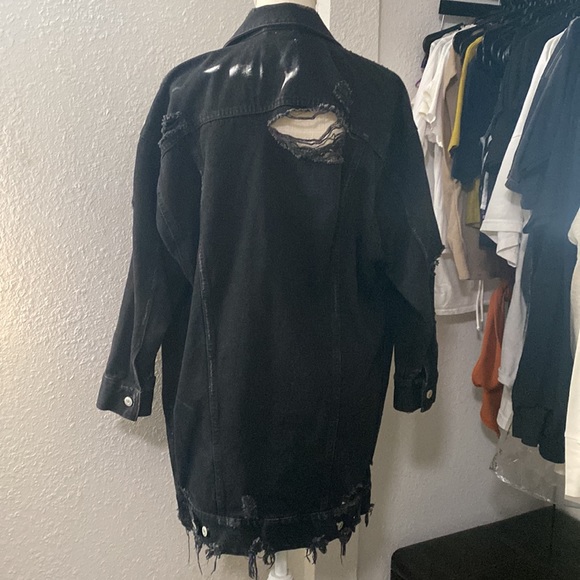 Zara Longline Denim Jacket - Picture 4 of 10
